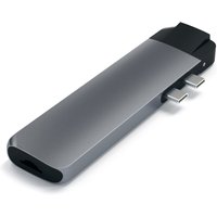 Satechi ST-TCPHEM laptop dock/port replicator Thunderbolt 3 Grey