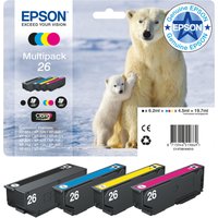 Epson C13T26164010/26 Ink cartridge multi pack Bk.C.M.Y 220pg + 3x300p