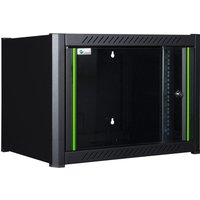 Lanview RWM06U56BL rack cabinet 6U Wall mounted rack Black