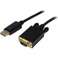 StarTech.com 15ft (4.6m) DisplayPort to VGA Cable - Active DisplayPort to VGA Adapter Cable - 1080p Video - DP to VGA Monitor Cable - DP 1.2 to VGA Converter - Latching DP Connector