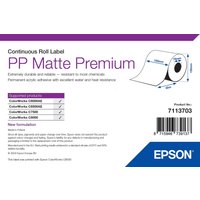 Epson PP Matte Label Premium. Continuous Roll. 105mm x 55m
