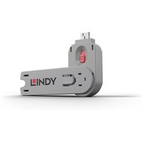 Lindy USB Type A Port Blocker Key. Pink