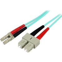 StarTech.com 2m (6ft) LC/UPC to SC/UPC OM3 Multimode Fiber Optic Cable