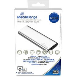 Mediarange MR1100 External Solid State Drive 120 Gb Silver