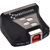 Brainboxes US-159 cable gender changer DB9 USB A Black