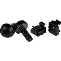 100 Pack M6 12mm Screws. Square Hole Cage Nuts Instal
