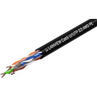 Lanview LVN122151 networking cable Black 305 m Cat6 U/UTP (UTP)