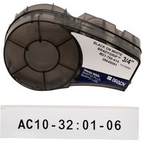 Brady M21-750-414 printer label Black. White Self-adhesive printer lab