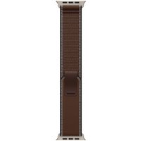Apple 49mm Dark Umber Trail Loop - M/L - Natural Titanium Finish
