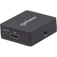 Manhattan HDMI Splitter 2-Port . 1080p. Black. Displays output from x1