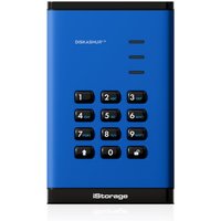 iStorage diskAshur SSD 2TB Blue | Secure Portable Solid State Drive | FIPS 140-3 Level 3 Complaint |Common Criteria EAL 5+ | PIN protected | AES-XTS 256-bit hardware encryption | GDPR TAA Compliant | Dust/Water Resistant |