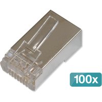 Digitus CAT 6 modular plug for round cable. pass through plug - 100 pc