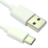 Cables Direct 1m USB 2.0 Type C -A White