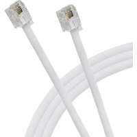 Maplin RJ11 Connector to RJ11 Connector 6P4C Telephone Modem Lead 5m W