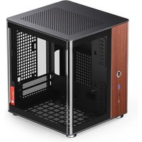 Jonsbo TK-0 BLACK computer case Black. Wood