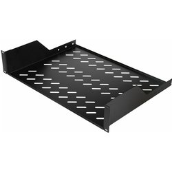 Equip Fixed Shelf 19'. 2U. 800MM. Black