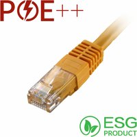 Cablenet 2m Cat6 RJ45 Yellow U/UTP PVC 24AWG Flush Moulded Booted Patc