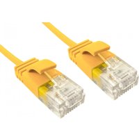 Cables Direct ERSLIM-100Y networking cable Yellow 0.5 m Cat6 U/UTP (UT