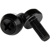 StarTech.com M6 x 12mm - Mounting Screws - 50 Pack. Black