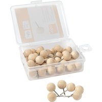 Nobo Notice Board Wooden Push Pins - 40pcs
