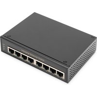 Digitus 8 port Gigabit Ethernet network switch. industrial. unmanaged