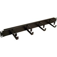 Cablenet 1u 4 Ring Cable Tidy Panel Black