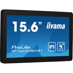 Iiyama Prolite 15.6" Pcap 10 Points Multi-Touch Open Frame Monitor With Edge-To-Edge Glass And Ips Panel Technology