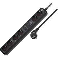 Brennenstuhl 1159760946 power extension 1.5 m 6 AC outlet(s) Indoor Bl