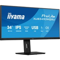 iiyama ProLite XUB3493WQSU-B6 computer monitor 86.4 cm (34") 3440 x 1440 pixels UltraWide Quad HD LED Black