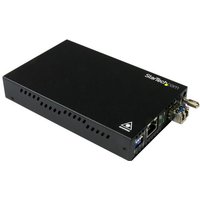 StarTech.com Gigabit Ethernet Copper-to-Fiber Media Converter - SM LC