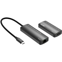 Microconnect MC-USBCHDMIEXT-30M AV extender Silver