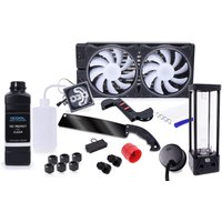 Alphacool 11992 computer cooling system Water block 12 cm Black. Trans