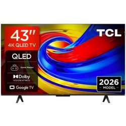 Tcl 43P7L-UK 43 Inch Qled 4K Google Tv � Dolby Vision Dolby Atmos &Amp