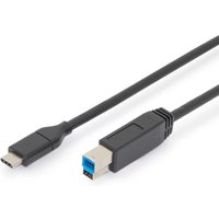 Digitus USB-C connection cable. USB-C - USB-B