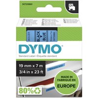 Dymo 45806/S0720860 DirectLabel-etikettes black on blue 19mm x 7m for