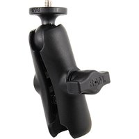 RAM Mounts Double Socket Arm with 1/4"-20 Action Camera Adapter
