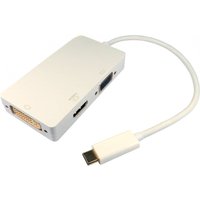 Cables Direct USB3C-HDV024K laptop dock/port replicator White