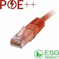 Cablenet 2m Cat6 RJ45 Orange U/UTP PVC 24AWG Flush Moulded Booted Patc