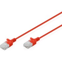 Digitus CAT 6 U-UTP Slim patch cable. 5 m. red