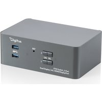 Digitus KVM Switch. 2-Port. Dual Display. 4K. HDMI/DisplayPort