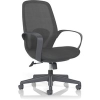 Dynamic Ariel Mesh Task Operator Chair with Arms Black