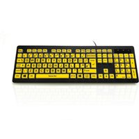 Accuratus KYB-RAINBOW2-VIS keyboard Home USB QWERTY UK English Black.