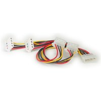 ROLINE Internal Y-Power Cable. 4-pin HDD to 4x 4-pin HDD (90°) 0.15 m