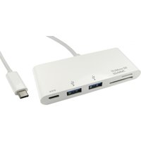 Cables Direct USB3C-HUB2CR-WPD USB 3.2 Gen 1 (3.1 Gen 1) Type-C White