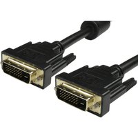 Cables Direct 99DVDUAL-203 DVI cable 3 m DVI-D Black