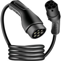 LogiLink EVC0125 electric vehicle charging cable Black Type 2 3 7.5 m