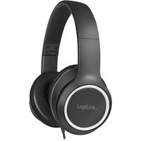 LogiLink HS0053 headphones/headset Wired Head-band Calls/Music Black.