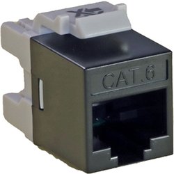 Cablenet Cat6 Utp Punch Down Keystone Jack Component Level Black