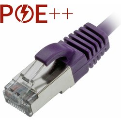 Cablenet 2.5M Cat6A RJ45 Violet U/Ftp Lsoh 30AWG Slim Snagless Booted