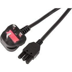 Powerdata 13A Plug To Female 3-POLE Connector Lead 1M